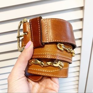 Brooks Brothers Leather Western Style Belt